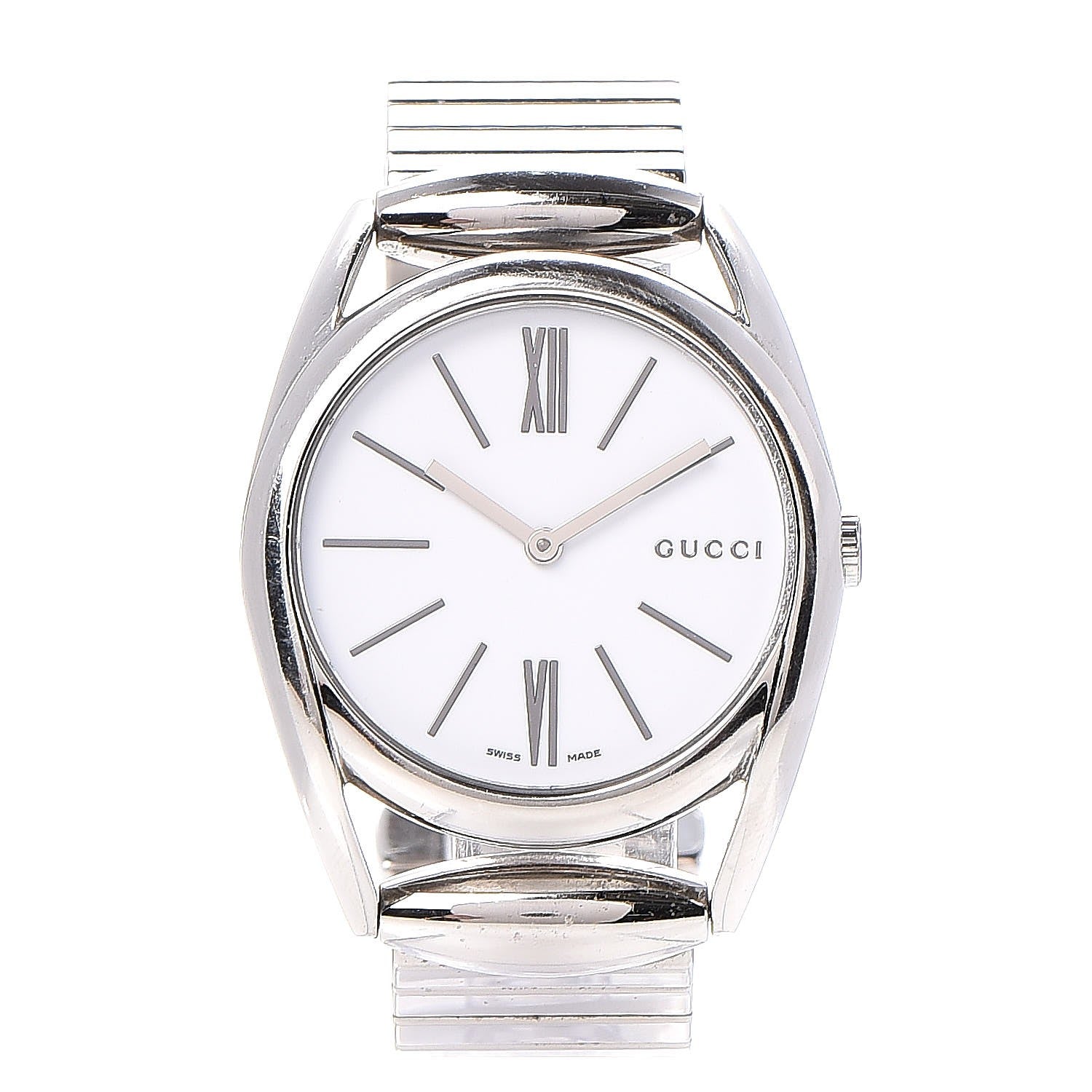 Gucci Stainless Steel 34mm Horsebit Quartz Watch 1 of 9