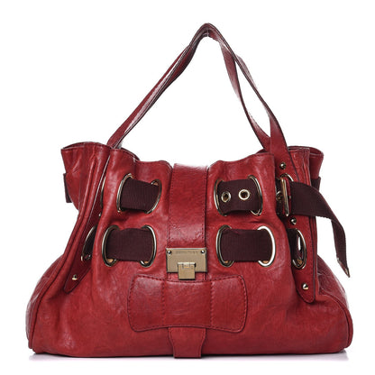 Jimmy Choo Calfskin XL Ramona Tote Burgundy Red 1 of 17