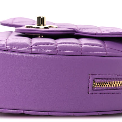 Chanel Lambskin Quilted CC In Love Heart Bag Purple 9 of 11