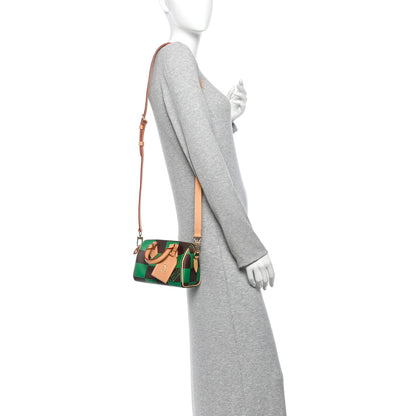 Louis Vuitton Damier Pop Speedy Bandouliere 18 Green 2 of 10