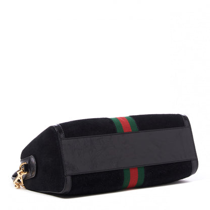 Gucci Suede Patent GG Web Medium Ophidia Boston Black 3 of 8