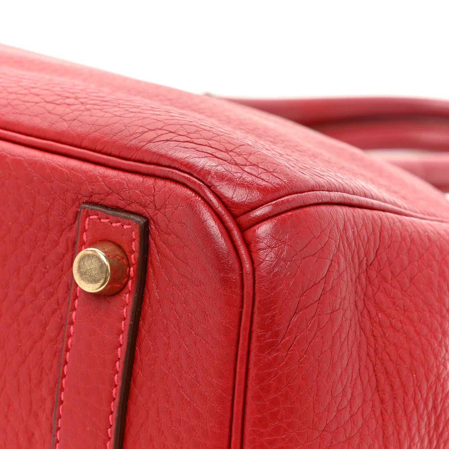 Taurillon Clemence Birkin 30 Rouge Vif