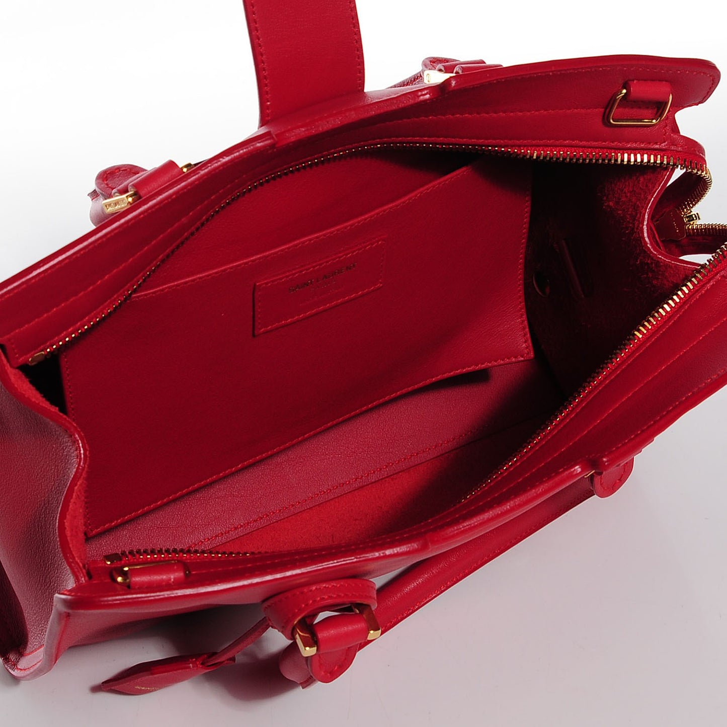Calfskin Baby Monogram Cabas Red