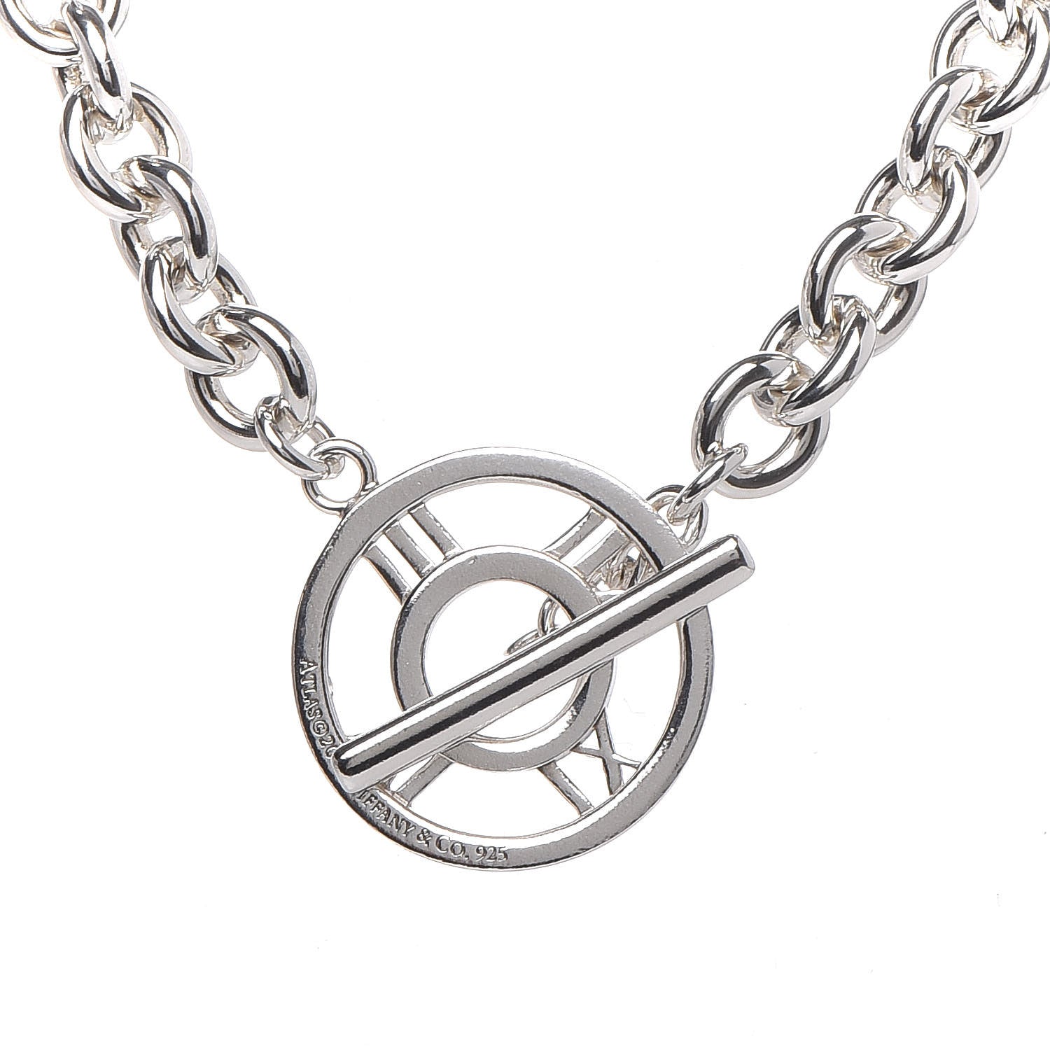 Tiffany Sterling Silver Atlas Toggle Chain Necklace 4 of 5