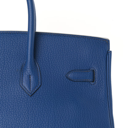 Hermes Togo Birkin 35 Bleu France 8 of 32