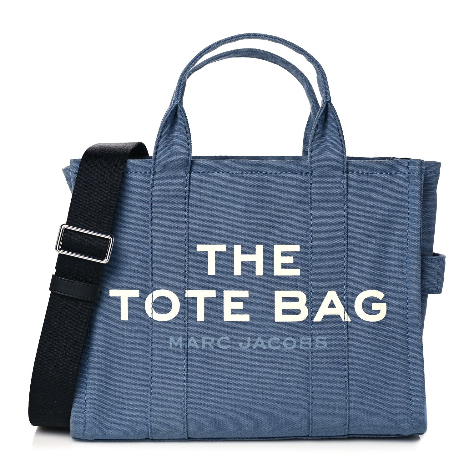 Marc Jacobs Cotton Canvas The Traveler Tote Bag Blue Shadow 1 of 10