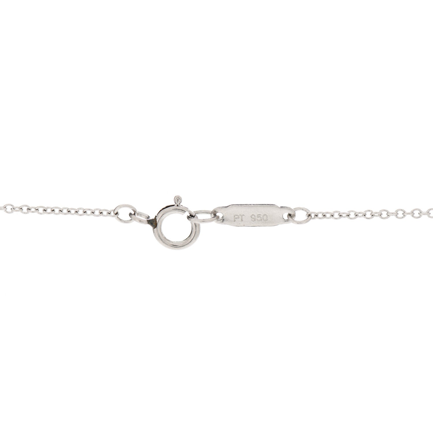 Tiffany Platinum 18K Rose Gold Diamond Vintage Lock Pendant Necklace 7 of 8