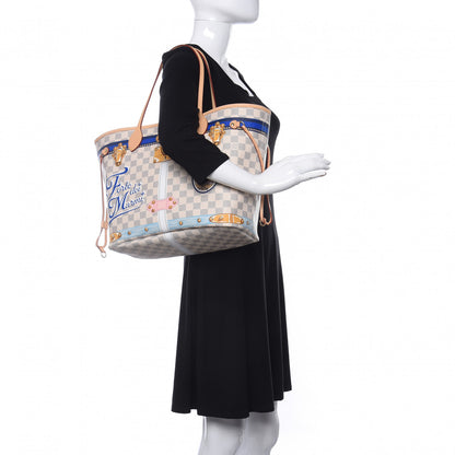 Louis Vuitton Damier Azur Summer Trunks Forte Dei Marmi Neo Neverfull MM 2 of 9
