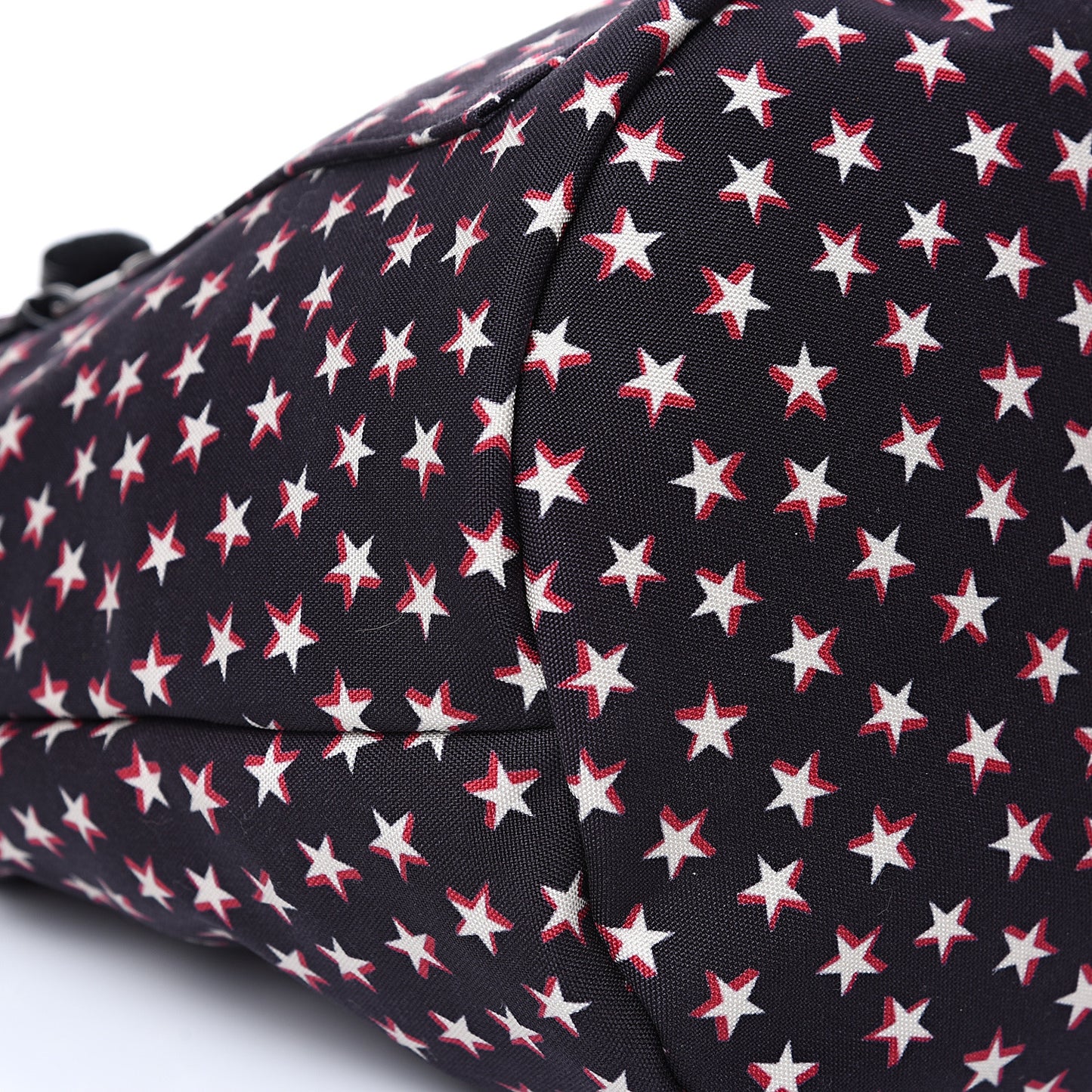 Canvas Star Print City Sailor Backpack Black