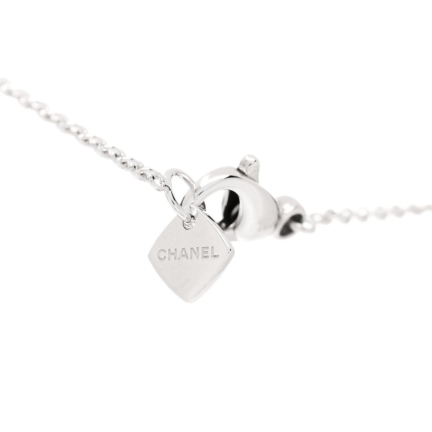 Chanel 18K White Gold Coco Crush Pendant Necklace 4 of 6