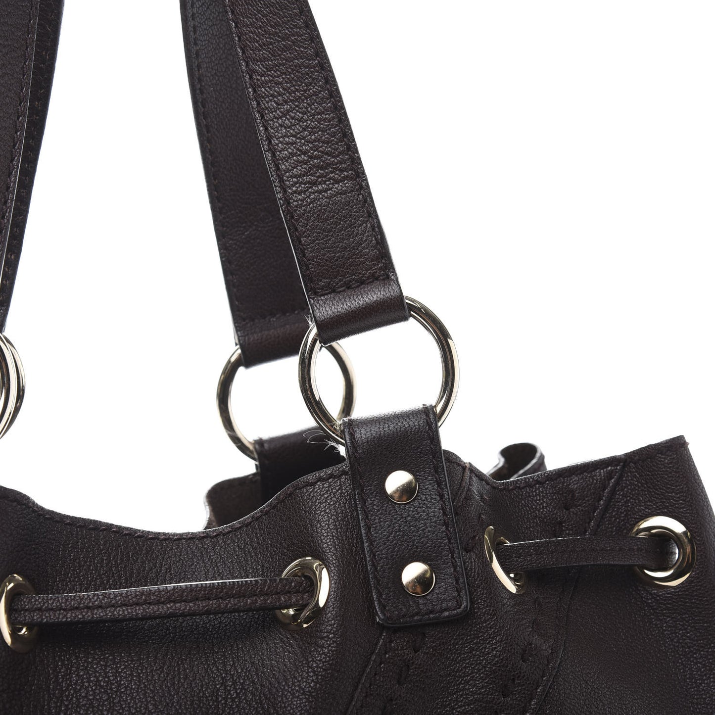 Calfskin Reversible Double Sac Y Tote Gold Brown
