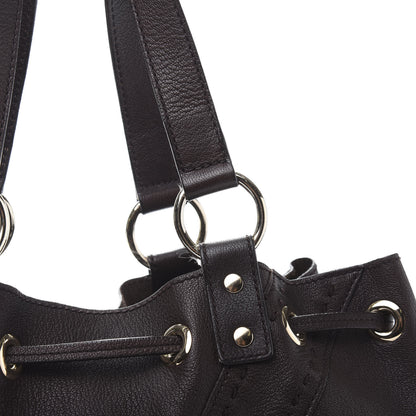 Saint Laurent Calfskin Reversible Double Sac Y Tote Gold Brown 11 of 12