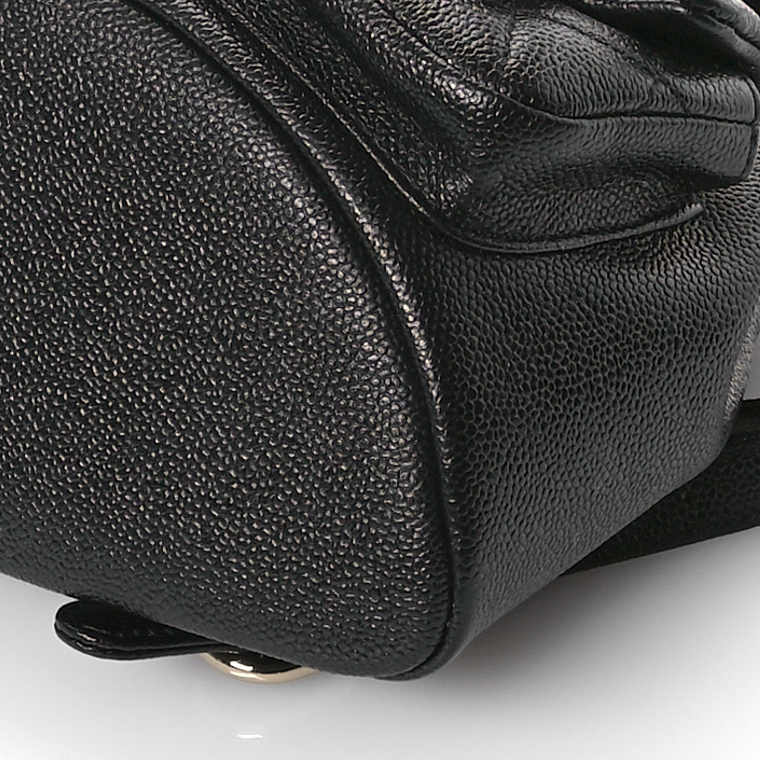 Chanel Shiny Caviar Quilted Small Duma Pockets Drawstring Backpack Black 10 of 12