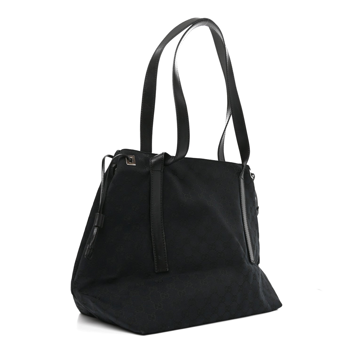 Gucci Monogram Tote Black 2 of 9
