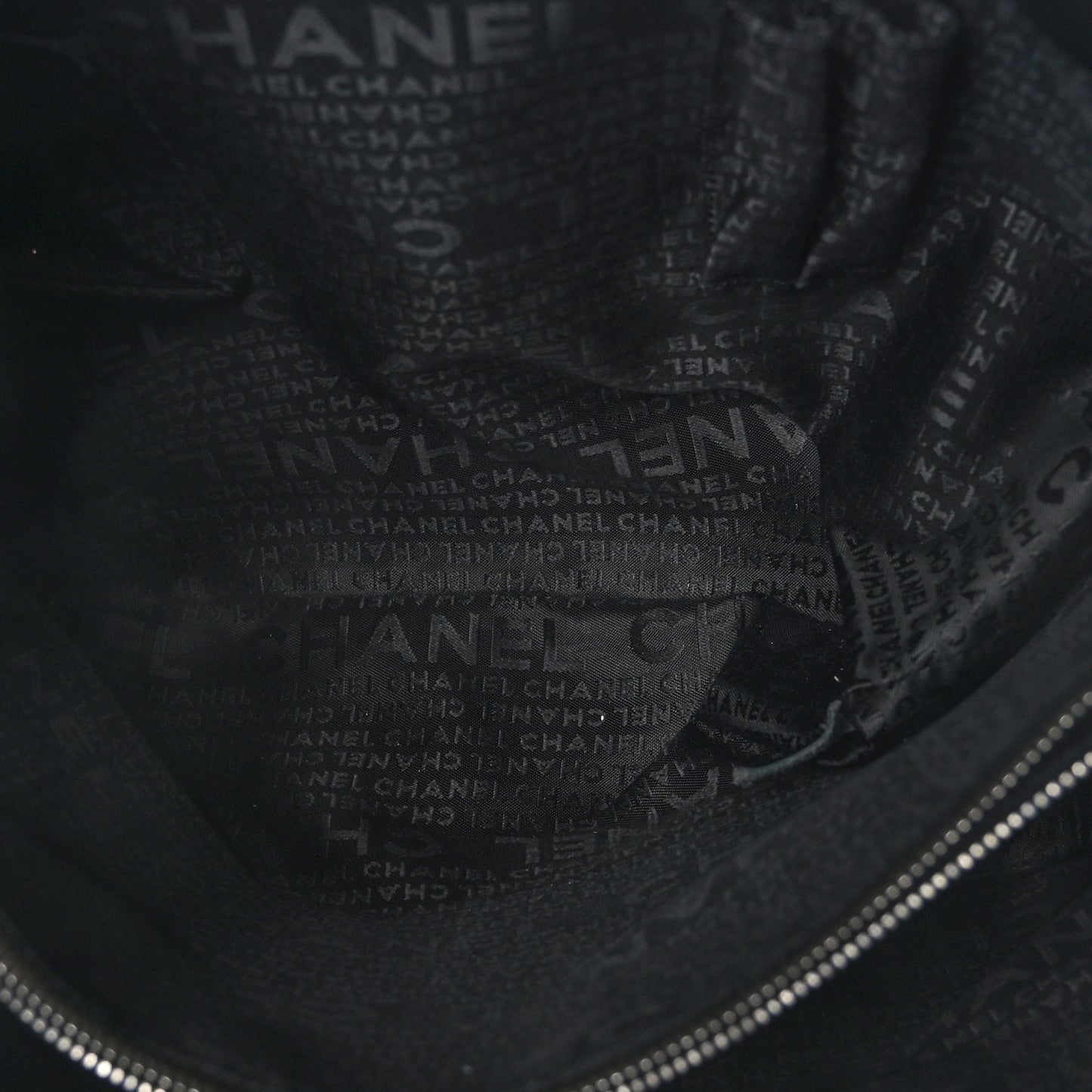 Caviar Square Stitched Large Tote Black