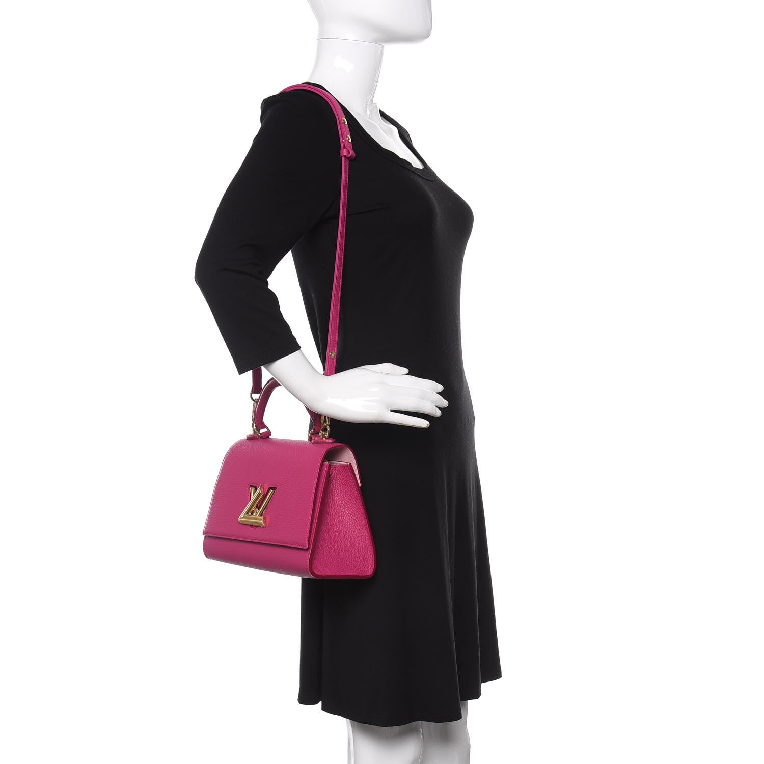 Louis Vuitton Taurillon Twist One Handle PM Orchid 2 of 10
