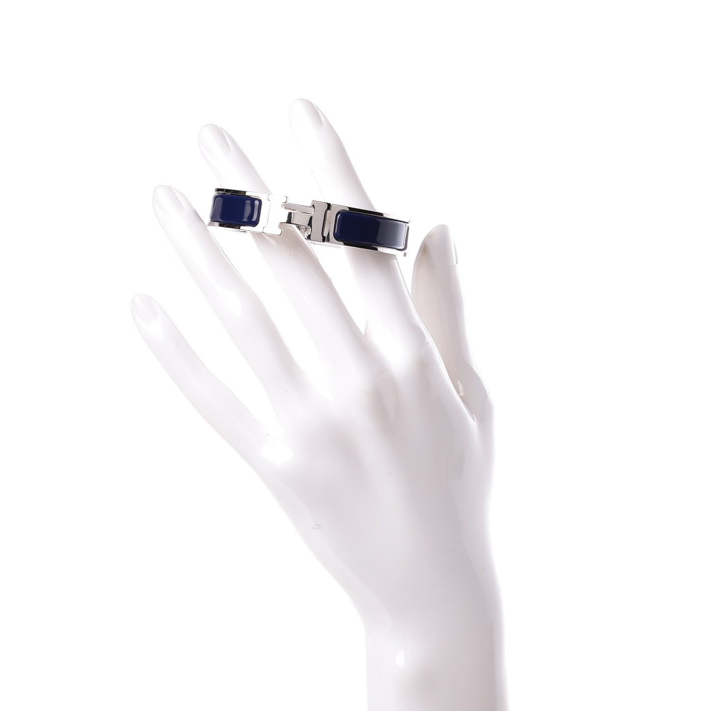 Enamel Narrow Clic Clac H Bracelet PM Bleu Imperial
