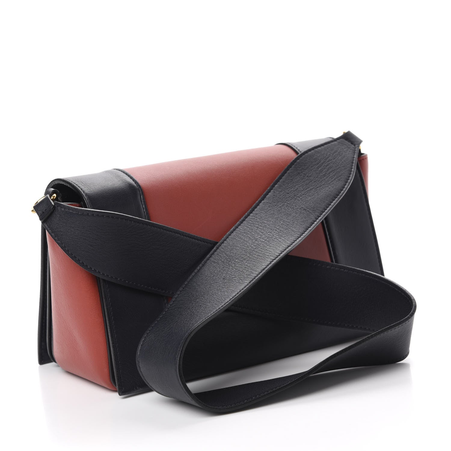 Celine Shiny Smooth Calfskin Medium Frame Shoulder Bag Dark Navy Claycourt 3 of 10
