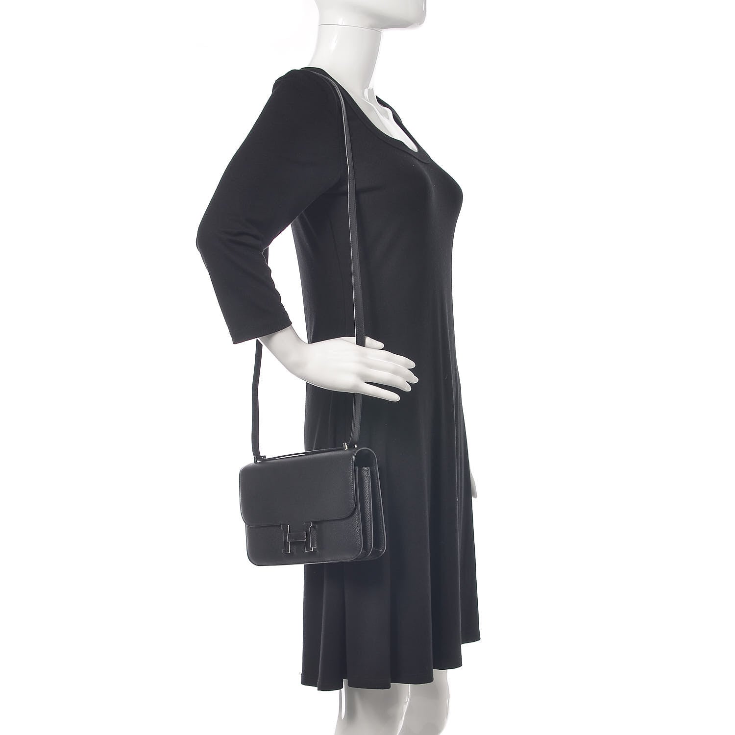 Hermes Epsom Constance Elan 25 Black 2 of 23