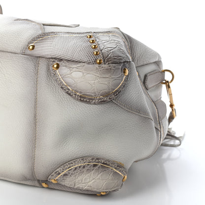 Prada Cervo Patchwork Fringe Bowler Bianco 8 of 8