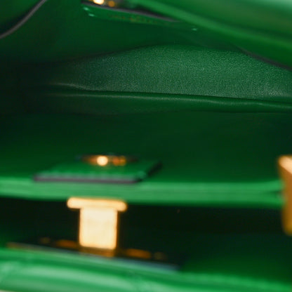 Valentino Garavani Nappa Small Roman Stud The Handle Bag Gea Green 6 of 10