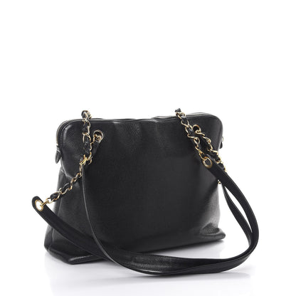 Chanel Caviar Flap Shoulder Bag Black 3 of 10
