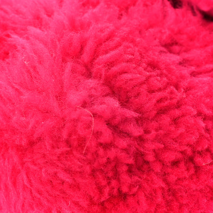 Saint Laurent Shearling Quilted Loulou Puffer Pouch Clutch Fuxia 8 of 8
