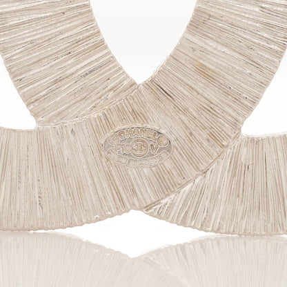Chanel Baguette Crystal CC Brooch Silver 4 of 4