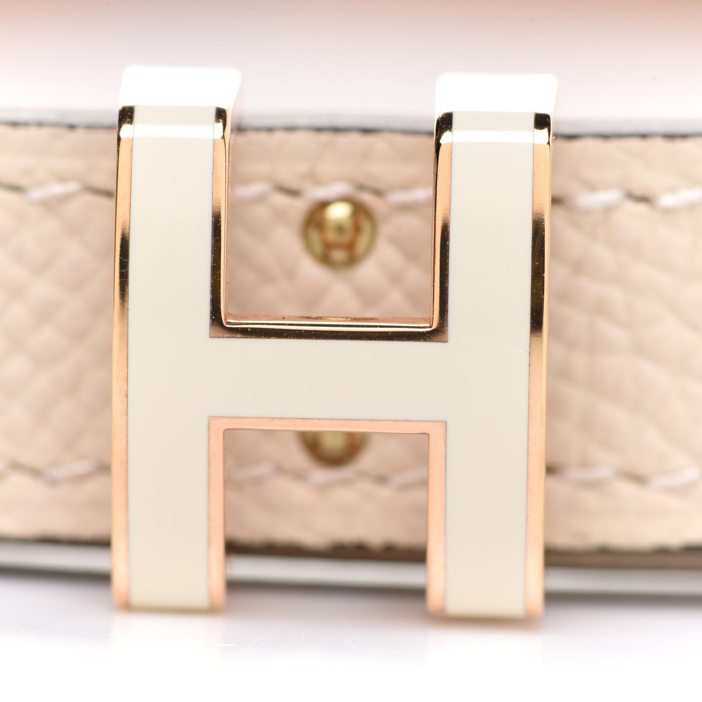 Epsom 15mm Pop H Belt 70 Craie