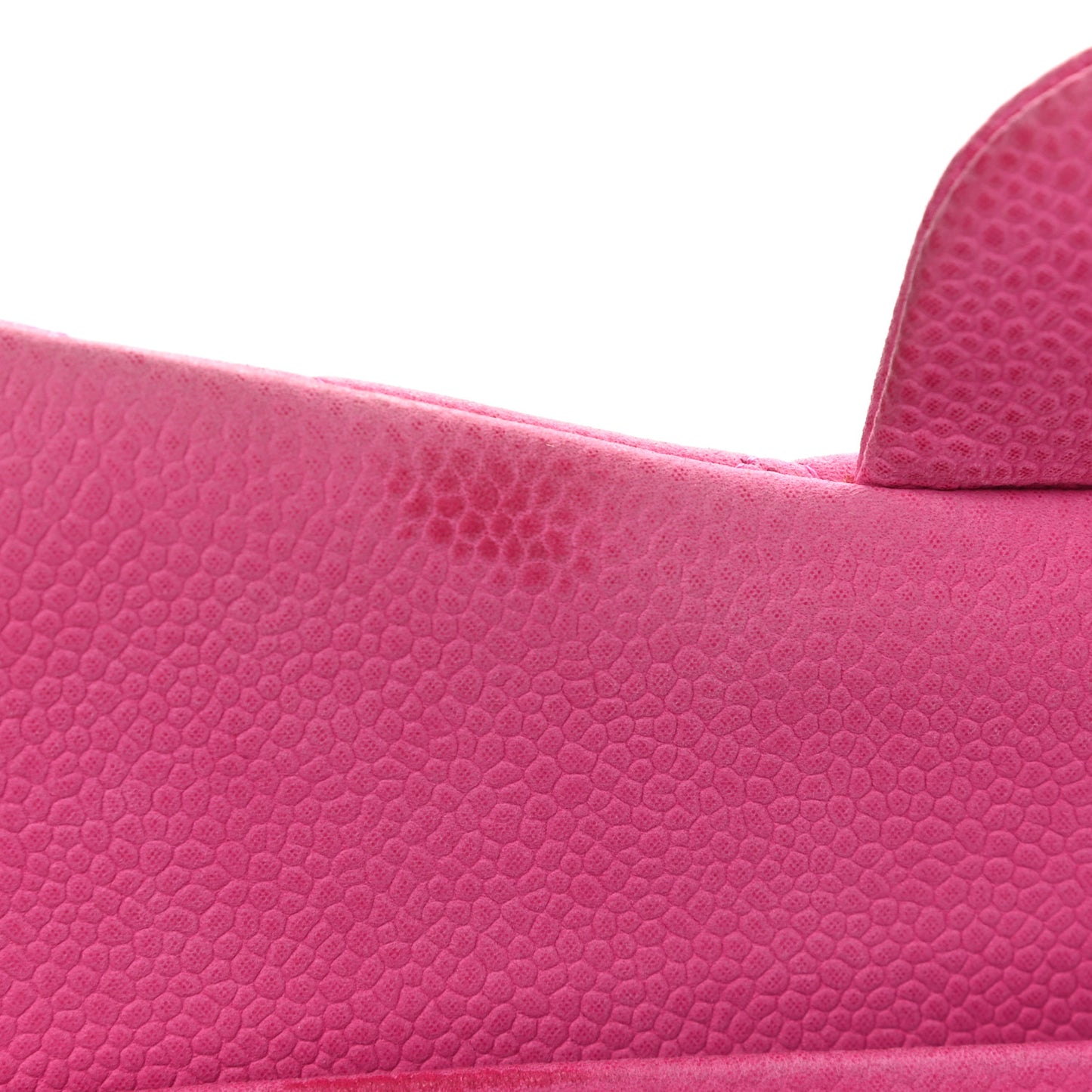 Iridescent Caviar Quilted Jumbo Double Flap Pink