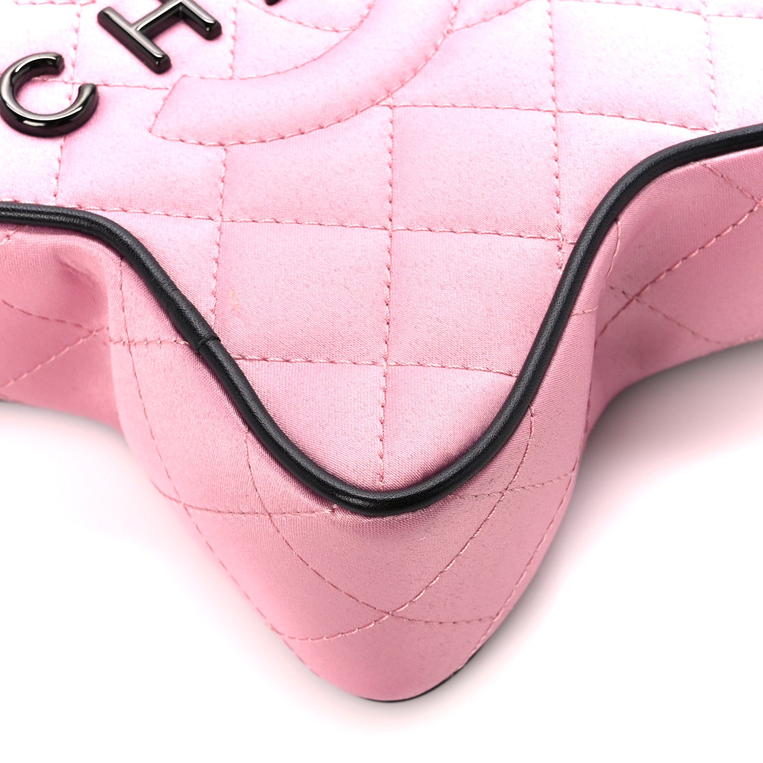 Chanel Satin Quilted Walk Of Fame Star Bag Pink 9 of 10