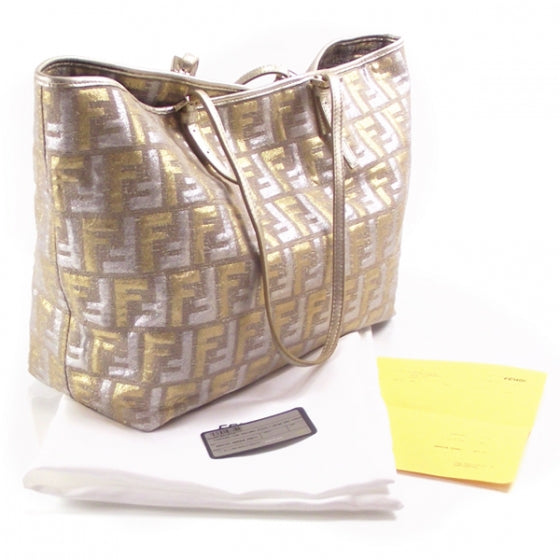 Zucchino Shopper Metallic Gold Tan