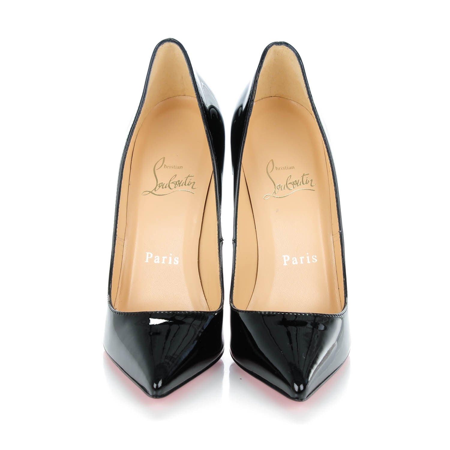 Christian Louboutin Patent Pigalle 120 Pumps 34 Black 2 of 7