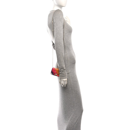 Fendi Nappa FF Embossed Line Print Nano Baguette Charm White Multicolor 2 of 12