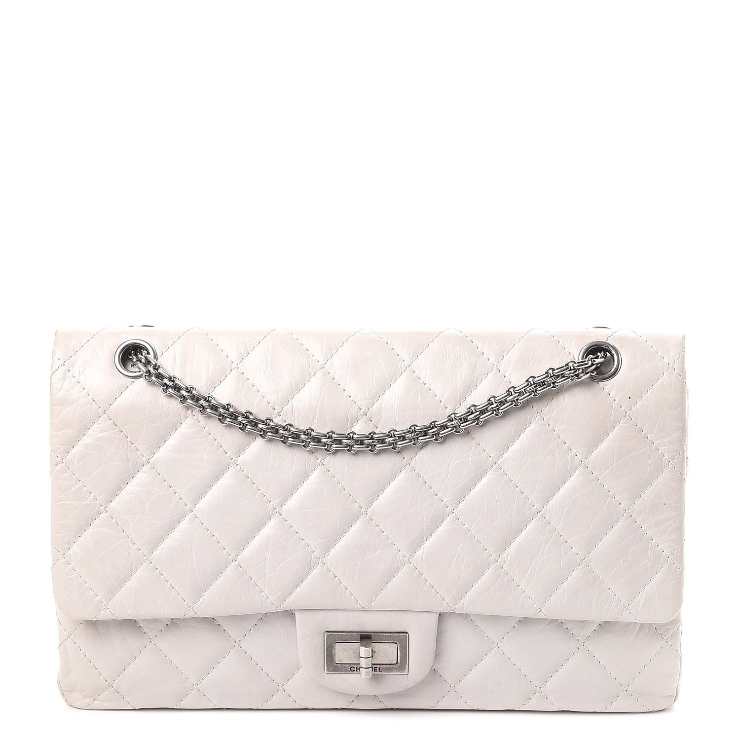 Chanel Aged Calfskin 50th Anniversary 2.55 Reissue 227 White 1 of 13