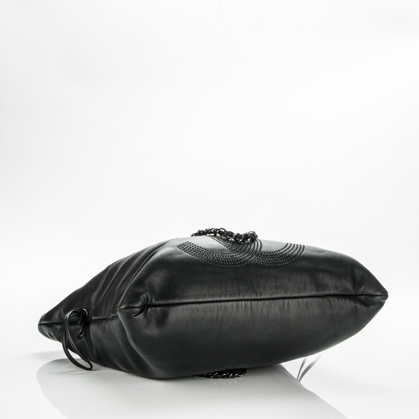 Lambskin CC Studded Bonbons Tote Black