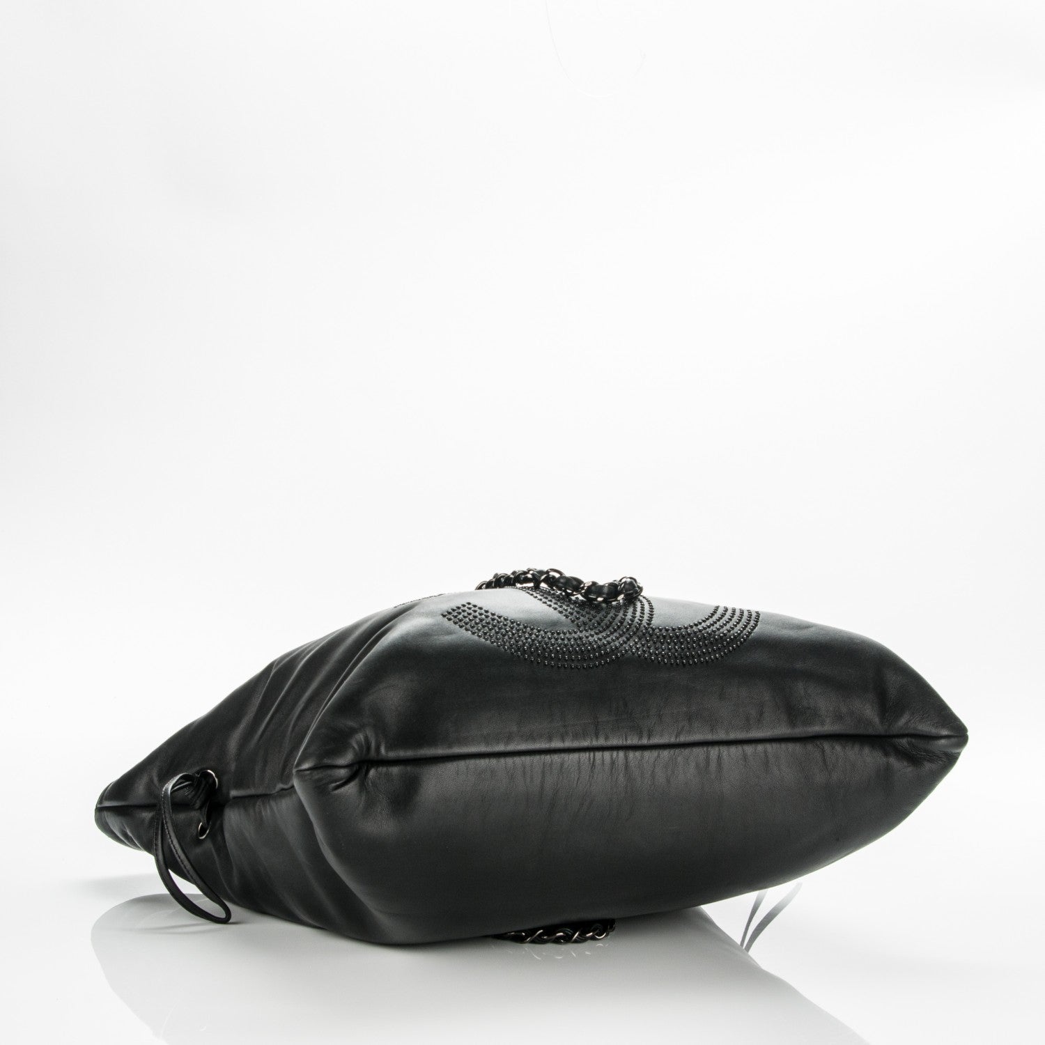 Chanel Lambskin CC Studded Bonbons Tote Black 4 of 7