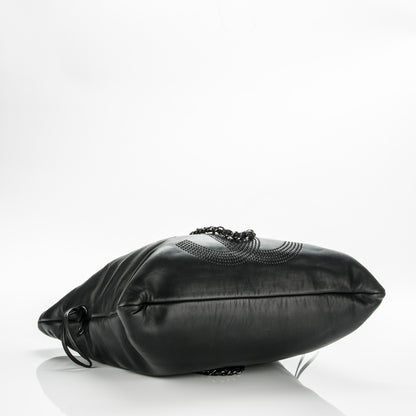 Chanel Lambskin CC Studded Bonbons Tote Black 4 of 7