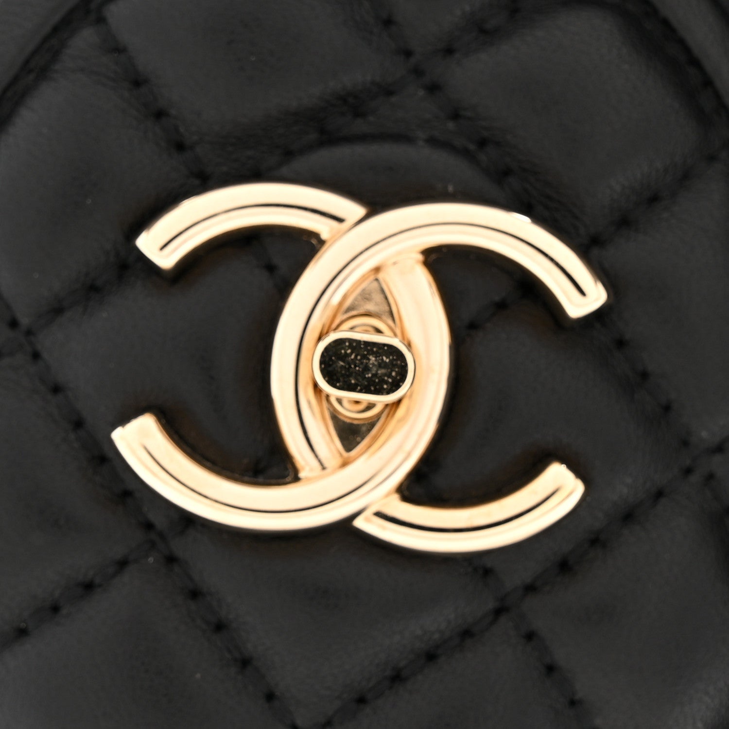 Chanel Lambskin Quilted CC Turnlock Loafers 38 Black 10 of 11
