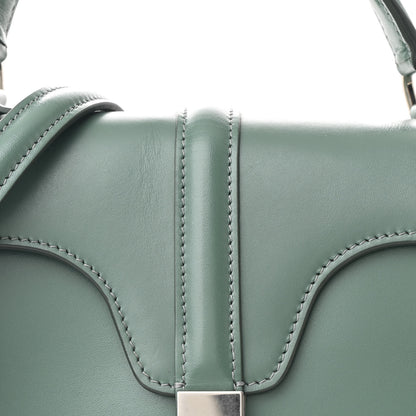 Celine Satinated Calfskin Small 16 Top Handle Bag Celadon 10 of 13