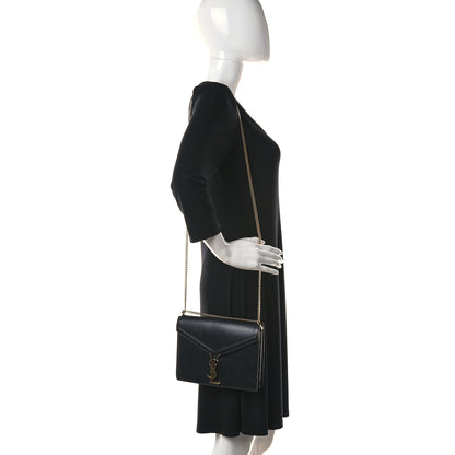 Saint Laurent Smooth Calfskin Monogram Cassandra Clasp Bag Black 2 of 28