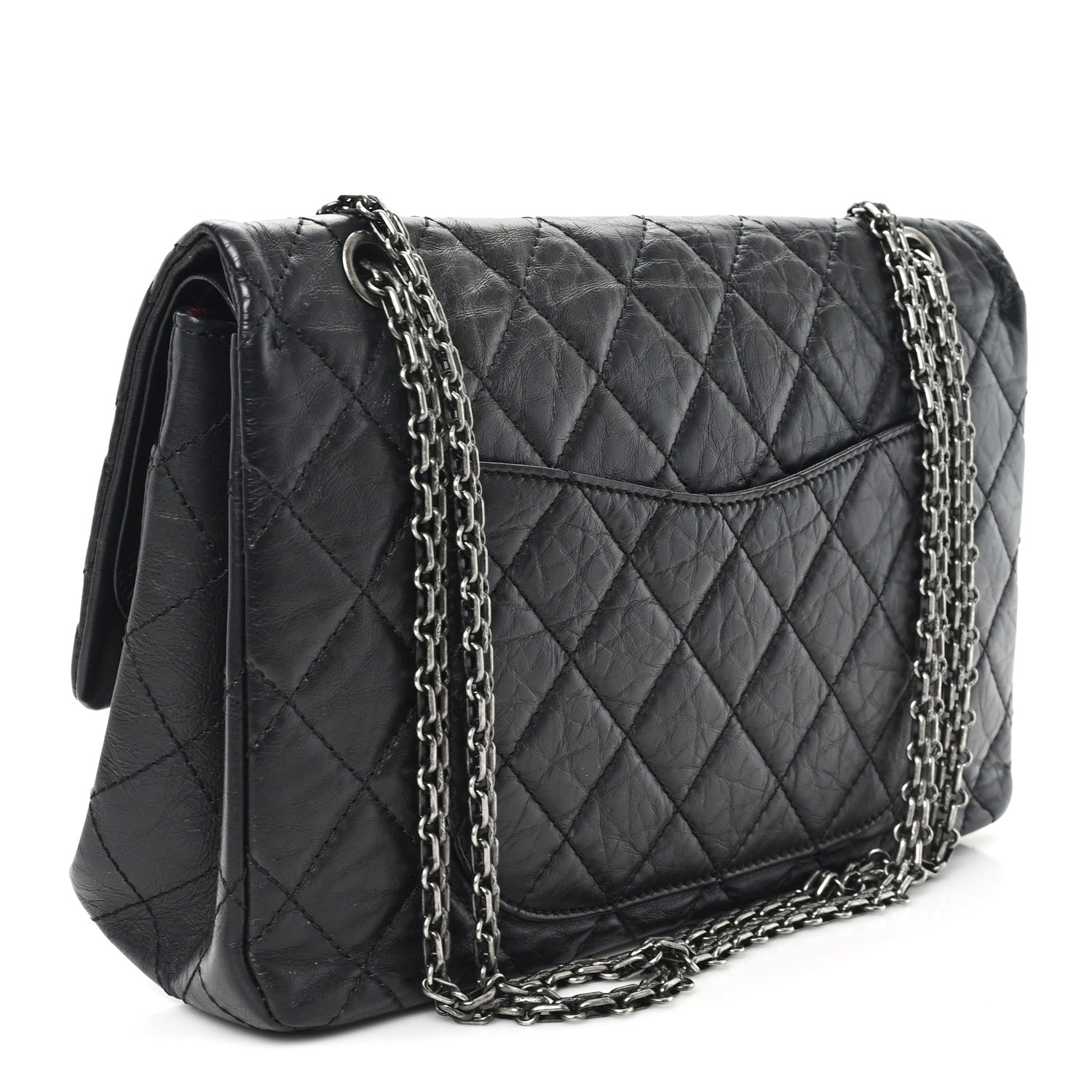 Chanel Aged Calfskin Quilted 2.55 Reissue 227 Flap Black 3 of 11