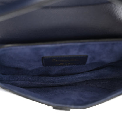 Christian Dior Grained Calfskin Mini Saddle Bag Navy 5 of 16