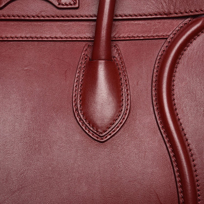 Celine Smooth Calfskin Mini Luggage Burgundy 12 of 16