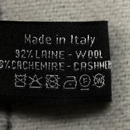 Chanel Wool Cashmere CC Scarf Black White 3 of 4