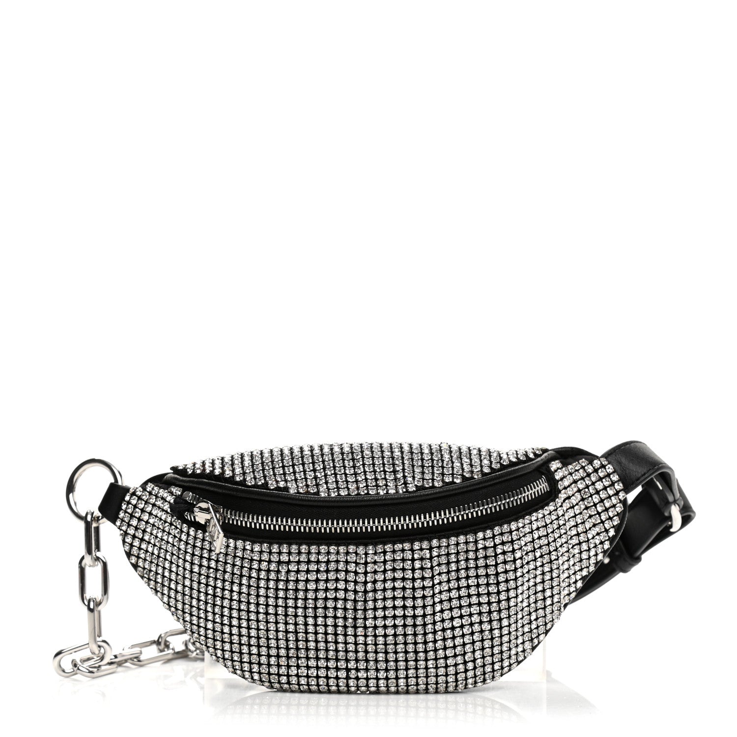 Alexander Wang Rhinestone Mesh Mini Attica Belt Bag Black 1 of 9