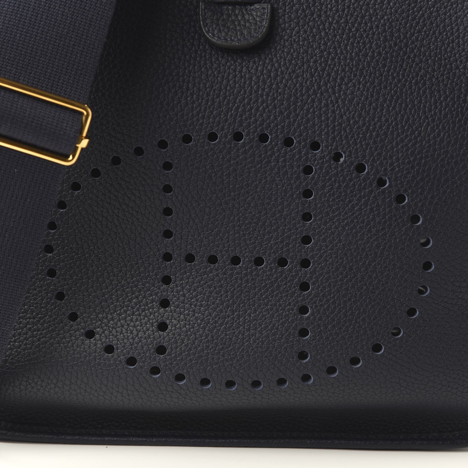 Hermes Taurillon Clemence Evelyne III PM Bleu Nuit 9 of 10