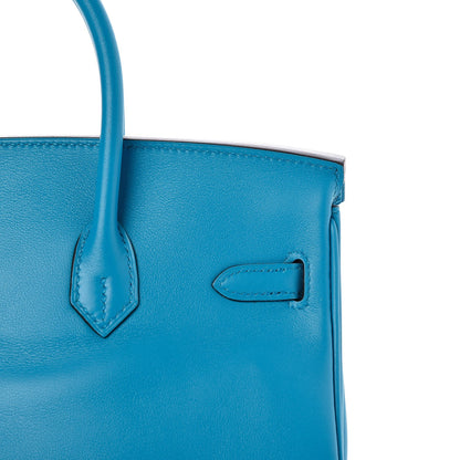 Hermes Swift Birkin 25 Bleu Zanzibar 29 of 35