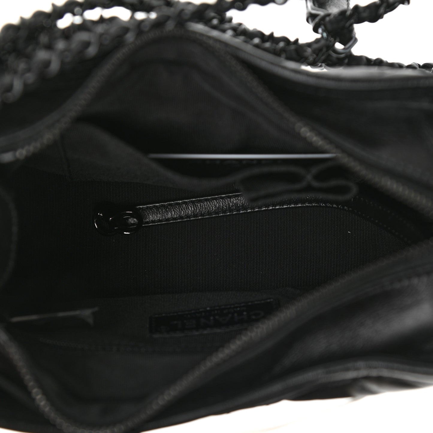 Aged Calfskin Quilted Small Gabrielle Hobo So Black