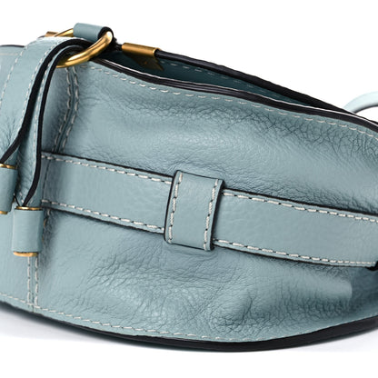 Chloe Calfskin Mini Marcie Round Crossbody Bag Rainy Blue 9 of 10